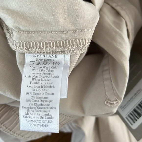 Everlane Organic Cotton The Easy Snap Bottom Jogger Pants Size L - Picture 9 of 10